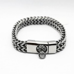 stainless steel lion shape  bracelet for man