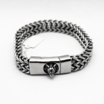 stainless steel wolf shape  bracelet for man