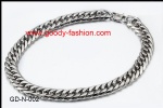 stainless steel biker chain necklace