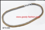 stainless steel woven flat chain for necklace
