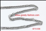 necklace accessories stainless steel flat knit chain