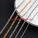 fashion gold stainless steel fhat NK chain for necklace