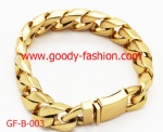 gold plating fashion stainless steel bracelet