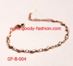 gold stainless steel hand made bracelet