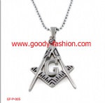 stainless steel pendant for Free-Mason shape