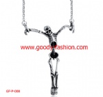 fashion stainless steel skeleton shape pendant