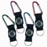 fashion aluminium carabiner with compass