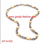 best selling gold and silver neckcle for male