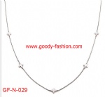 5 small shape stainless steel necklace for female