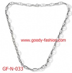 best selling oval shape high quality stainless steel necklace